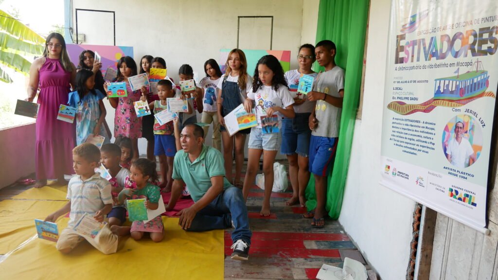 fum-17-1024x576 Exposição do artista plástico Jeriel Luz retrata, em pinturas a força dos estivadores e ribeirinhos na orla de Macapá.