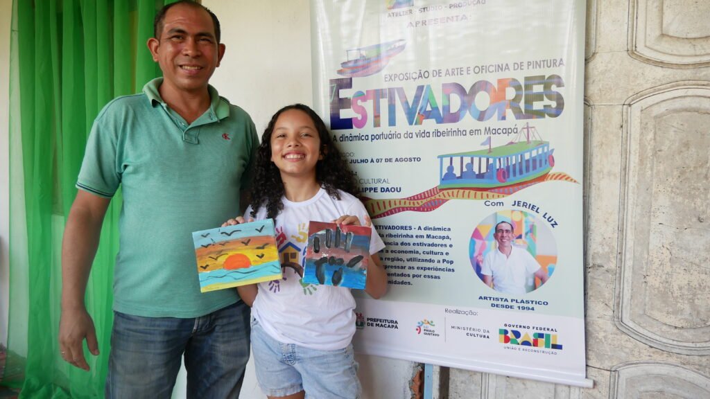 fum-18-1024x576 Exposição do artista plástico Jeriel Luz retrata, em pinturas a força dos estivadores e ribeirinhos na orla de Macapá.