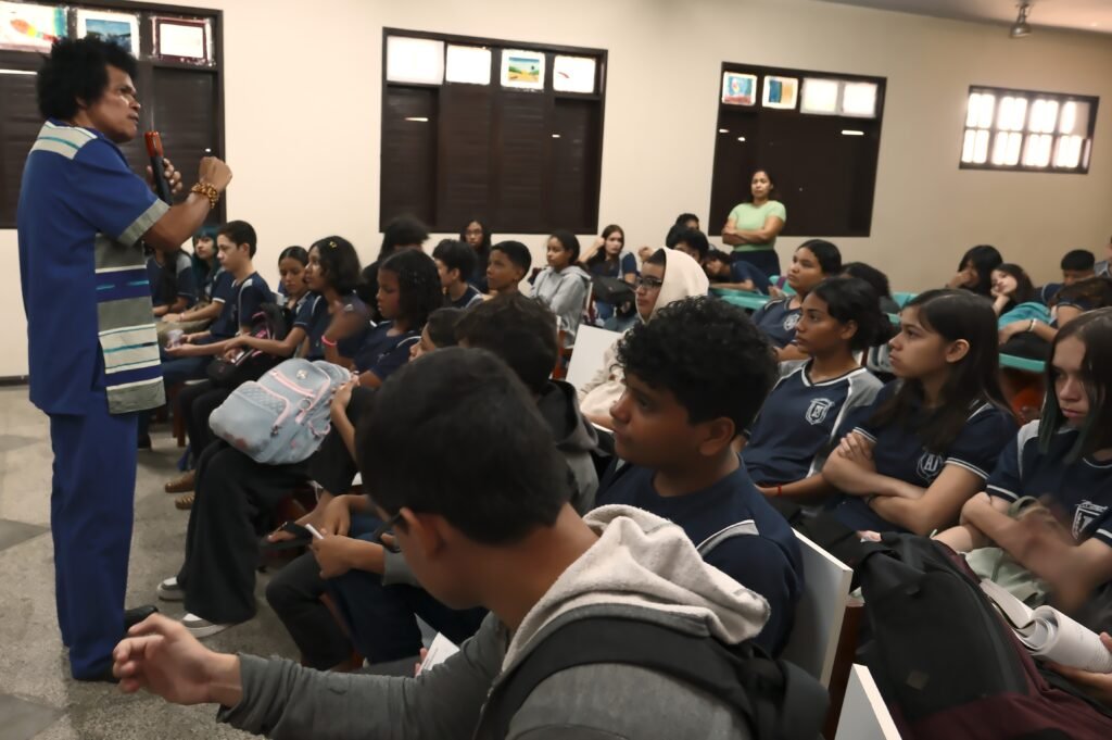 DSCF3944-1024x681 Cantando Marabaixo nas Escolas celebra o Mês da Consciência Negra com palestra na Escola Estadual Antônio João